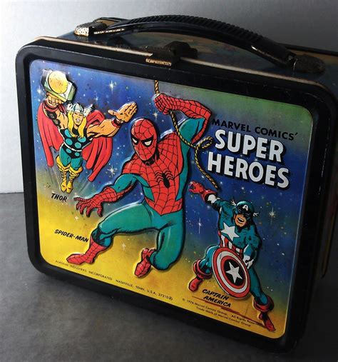 comic book metal lunch box|Cartoon Metal Lunch Box .